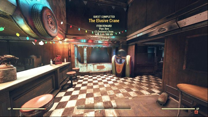 Finally, you can go back to Wayward. - Fallout 76 Wastelanders: The Elusive Crane walkthrough - Walkthrough - Fallout 76 Guide