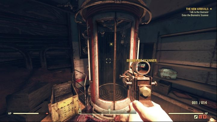 Enter the chamber. - Fallout 76 Wastelanders: The New Arrivals walkthrough - Walkthrough - Fallout 76 Guide
