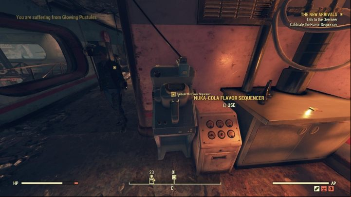 You need to set up the nearby mechanism. - Fallout 76 Wastelanders: The New Arrivals walkthrough - Walkthrough - Fallout 76 Guide