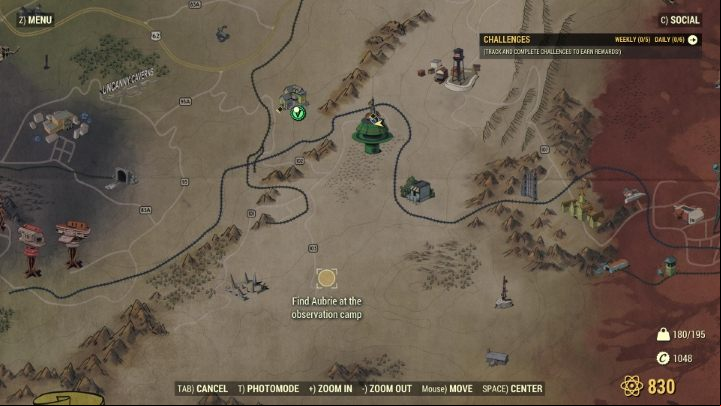 A search area will be marked on the map. - Fallout 76 Wastelanders: Here to Stay walkthrough - Walkthrough - Fallout 76 Guide