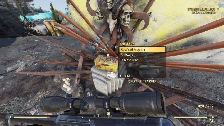 The location of the AI Program will be marked on the map. - Fallout 76 Wastelanders: Strange Bedfellows walkthrough - Walkthrough - Fallout 76 Guide