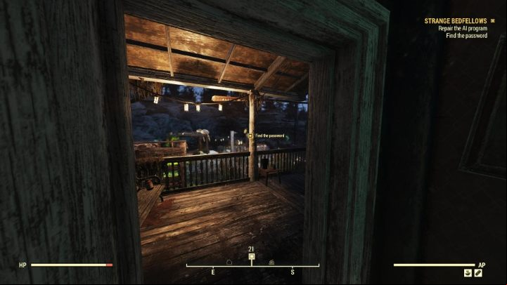 The can be found in the nearby toilet. - Fallout 76 Wastelanders: Strange Bedfellows walkthrough - Walkthrough - Fallout 76 Guide