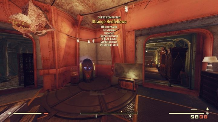 The last objective is to visit the Raiders headquarters. - Fallout 76 Wastelanders: Strange Bedfellows walkthrough - Walkthrough - Fallout 76 Guide
