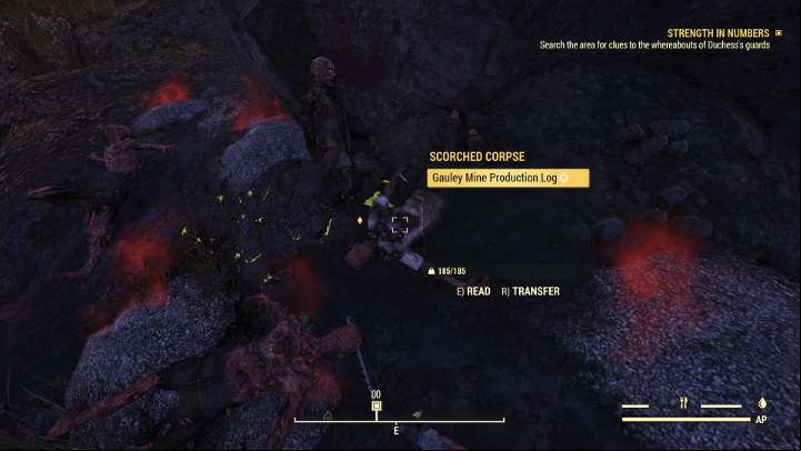 Then read the note. - Fallout 76 Wastelanders: Strength in Numbers walkthrough - Walkthrough - Fallout 76 Guide