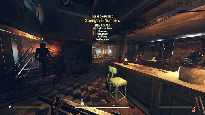 Finally, you can go back to Wayward. - Fallout 76 Wastelanders: Strength in Numbers walkthrough - Walkthrough - Fallout 76 Guide