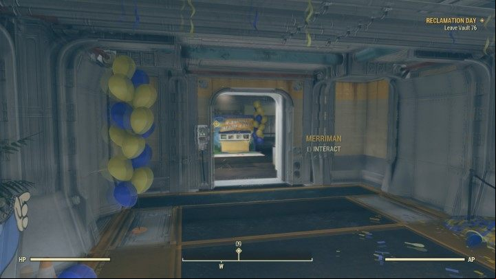 On your way to the exit, you can pick up the C.A.M.P. system, required to build your own base. - Reclamation Day - Fallout 76 Walkthrough - Main missions - Fallout 76 Guide