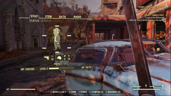 Thanks to Pip-Boy, you can manage your character. - Pip-Boy in Fallout 76 - Gameplay basics - Fallout 76 Guide