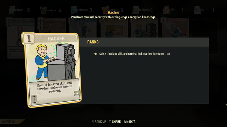 It is worth to invest in at least the basic hacking perk. - Hacking in Fallout 76 - Gameplay basics - Fallout 76 Guide