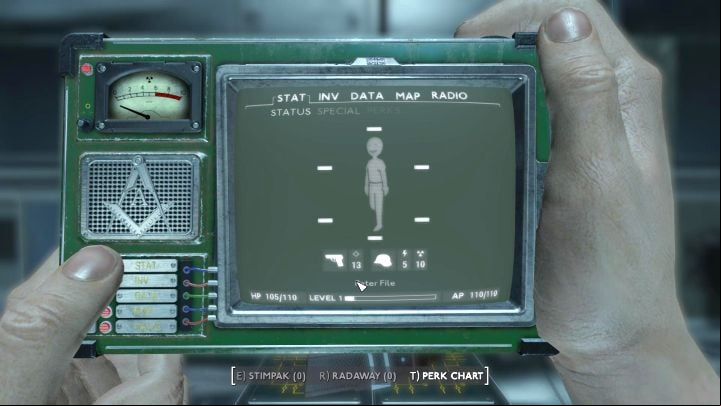 From now on you can bring up the PipBoy screen by pressing TAB in order to - Fallout London: How to get a PipBoy? - Equipment - Fallout London Guide