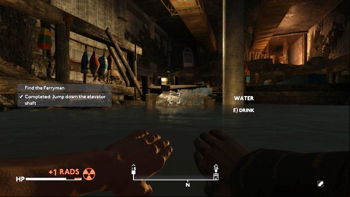 Ultimately, you have to jump into irradiated water and this is where Rad-X will be most useful - Fallout London: How to save the Ferryman in the Charybdis quest? - Quests - Fallout London Guide