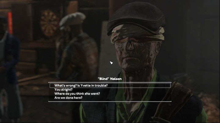 You will learn about the necessity to find Yvette in Millwall at the headquarters of the Vagabonds faction, i - Fallout London: How to get to Millwall (Meeting in Millwall quest)? - Quests - Fallout London Guide