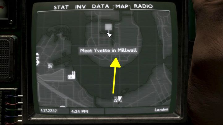 Head north - Fallout London: How to get to Millwall (Meeting in Millwall quest)? - Quests - Fallout London Guide