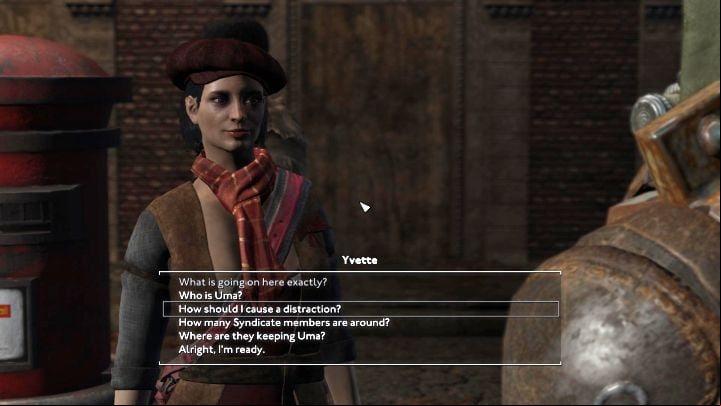 Meeting Yvette from the Vagabonds is part of the Meeting in Millwall quest - Fallout London: How to free the imprisoned Uma in the Meeting in Millwall quest? - Quests - Fallout London Guide