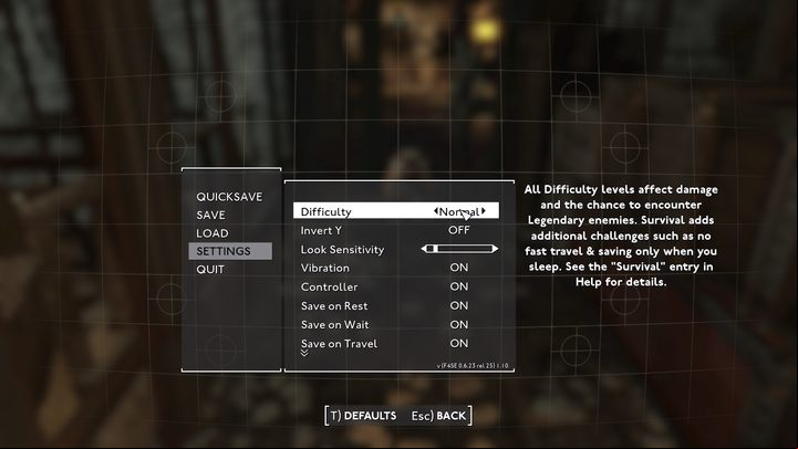 If you decide that the current difficulty level is not for you, press the "ESC" key, select "SETTINGS" and go to the "GAMEPLAY" - Fallout London: Are there difficulty levels? - Technical issues - Fallout London Guide