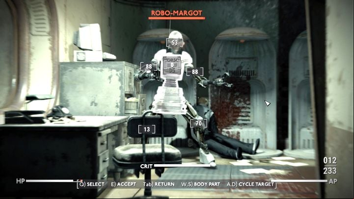You should also save your game because Robo Margot can kill you instantly with a single melee attack - Fallout London: How to defeat Robo Margot in The Train Job quest? - Quests - Fallout London Guide