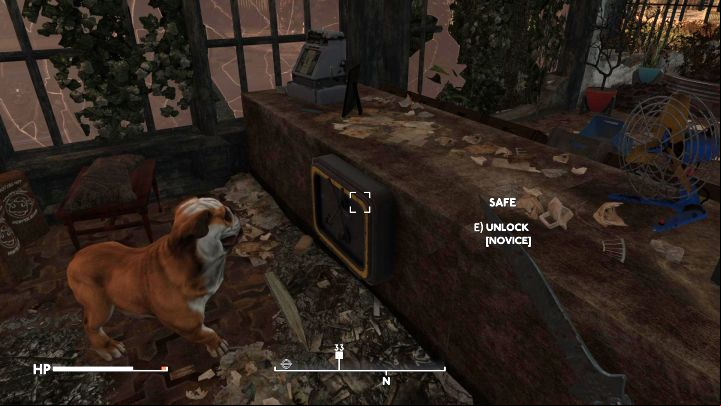 Churchill can find valuable loot for you and spot enemies - you will receive a message in the upper left corner of the screen and, optionally, you can go to the place he will lead you to (the safe in the example in picture 2) - Fallout London: How to adopt Churchill? - Factions and companions - Fallout London Guide