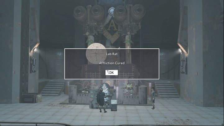 During Heavenslayer quest, you will visit the facility where the special machine of the Angels faction is located - Fallout London: How to get rid of the Railway Spine and Lab Rat effects? - Equipment - Fallout London Guide