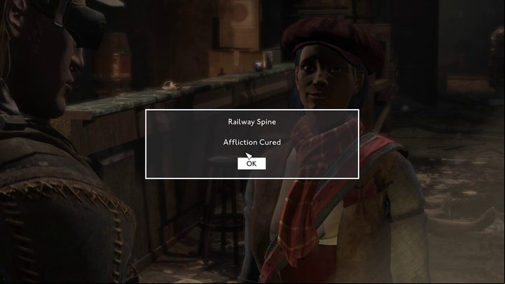 At the Swam & Mitre bar (home of the Vagabonds), look for a woman named Yvette - Fallout London: How to get rid of the Railway Spine and Lab Rat effects? - Equipment - Fallout London Guide
