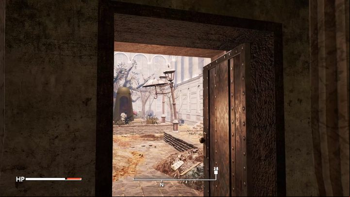 Enter the room with the stairs in front of you, then go to the room right behind it - Fallout London: Where to find keys at the Bank of England? - Exploration - Fallout London Guide