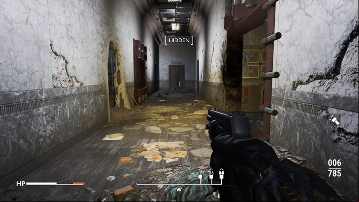 Enter the corridor through the door directly under the stairs - Fallout London: Where to find keys at the Bank of England? - Exploration - Fallout London Guide