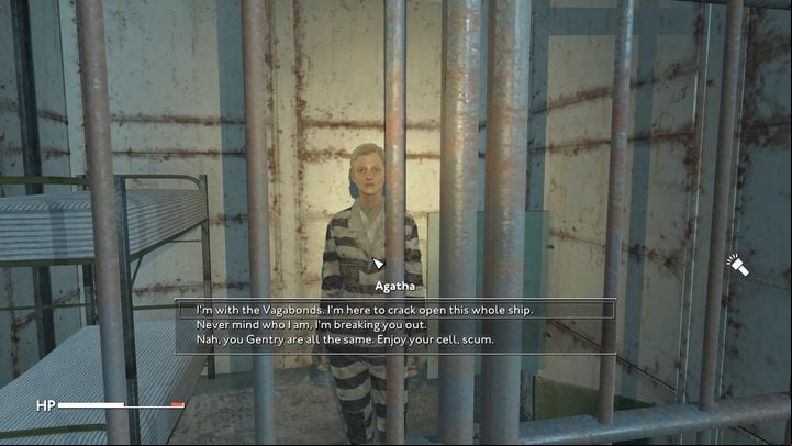 To free the remaining prisoners, you must go down to the middle deck again and find Agatha, a prisoner locked in one of the cells in the side cabins - Fallout London: How to free prisoners on HMS Dredge? - Quests - Fallout London Guide