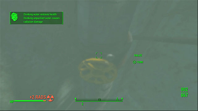 One of the underwater valves - Fallout 4: Pull the Plug (Thicket Excavations) - Side quests in other locations - Fallout 4 Game Guide & Walkthrough