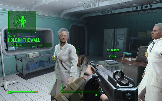 The healing facility in which you start the quest - Fallout 4: Hole in the Wall - Side quests in Vault 81 - Fallout 4 Game Guide & Walkthrough