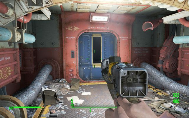 Door to overseers office - you need second card to open it - Fallout 4: Vault 75 (Malden Middle School) - Side quests in other locations - Fallout 4 Game Guide & Walkthrough