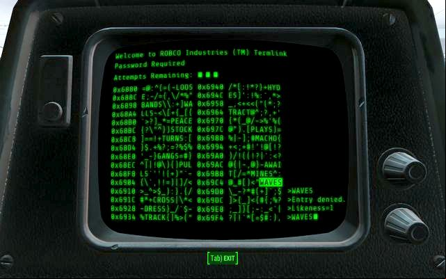 Terminal hacking window - Fallout 4: Hacking - Basics - Fallout 4 Game Guide & Walkthrough