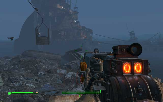 Cart that can transport you to the ship and back from it - Fallout 4: Libertalia - Salem - Sector 3 - Fallout 4 Game Guide & Walkthrough