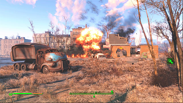 Location which should be shot with the artillery - Fallout 4: Old Guns - Major quests for Minutemen faction - Fallout 4 Game Guide & Walkthrough