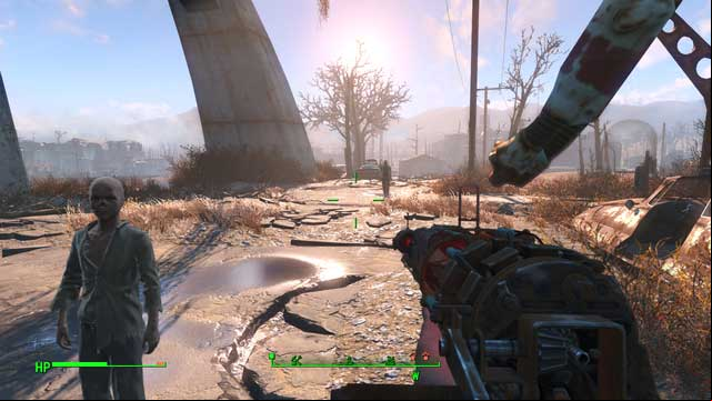 You can meet bullet as you follow the road, most probably under the highway. - Fallout 4: Kid in a Fridge (University Point) - Side quests in other locations - Fallout 4 Game Guide & Walkthrough