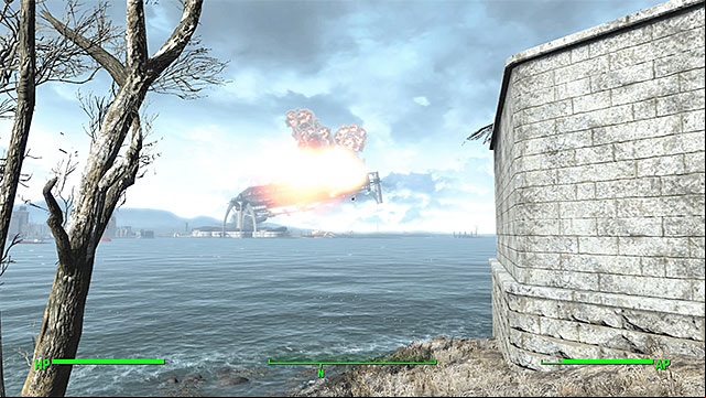Barrage will destroy the airship of the Brotherhood of Steel - Fallout 4: With Our Powers Combined - Minor quests for Minutemen faction - Fallout 4 Game Guide & Walkthrough