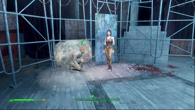 Cait and Tommy in Combat Zone, in the arena - Fallout 4: Combat Zone (other locations) - Side quests in other locations - Fallout 4 Game Guide & Walkthrough