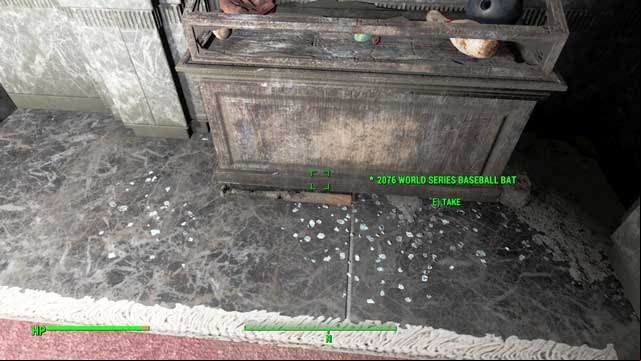 The valuable baseball bat - unique weapon - Fallout 4: Find the Treasures of Jamaican Plain (Jamaican Plain) - Side quests in other locations - Fallout 4 Game Guide & Walkthrough