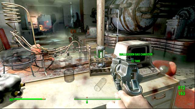 Crates are in the lab and you cannot take them with you - Fallout 4: HalluciGen Inc. - Center of Boston - Sector 6 - Fallout 4 Game Guide & Walkthrough
