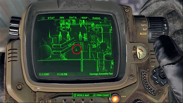 Turn left and reach the metal balcony - Fallout 4: Magazines in Cambridge - Sector 5 - Magazines - Fallout 4 Game Guide & Walkthrough