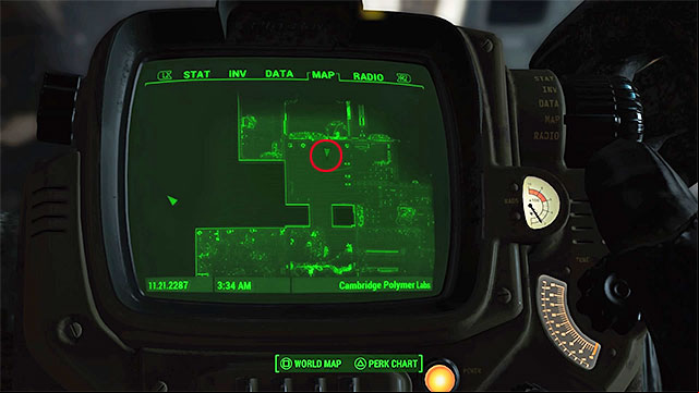 After walking into the building, you can ignore the robot in the reception and go straight to the first floor - Fallout 4: Magazines in Cambridge - Sector 5 - Magazines - Fallout 4 Game Guide & Walkthrough