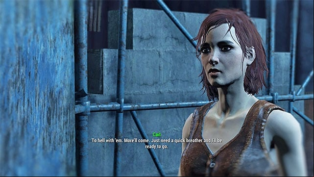 Cait is a female warrior that earns her living by participating in cage fights - Fallout 4: All companions - Basics - Fallout 4 Game Guide & Walkthrough