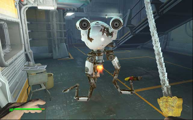 Curie is a robot that can become your optional companion - Fallout 4: All companions - Basics - Fallout 4 Game Guide & Walkthrough