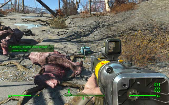 The blue portable fridge contains lemonade - Fallout 4: Human Error (Covenant) - Side quests in other locations - Fallout 4 Game Guide & Walkthrough