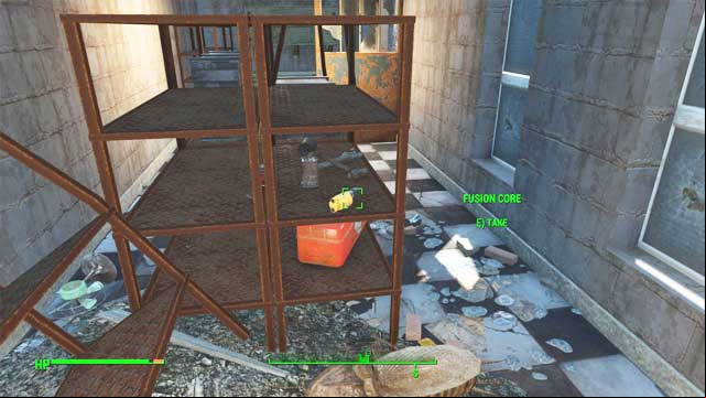 Go to the back of the screen - Fallout 4: Where to find core fusions at the beginning of the game? - Power Armor - Fallout 4 Game Guide & Walkthrough