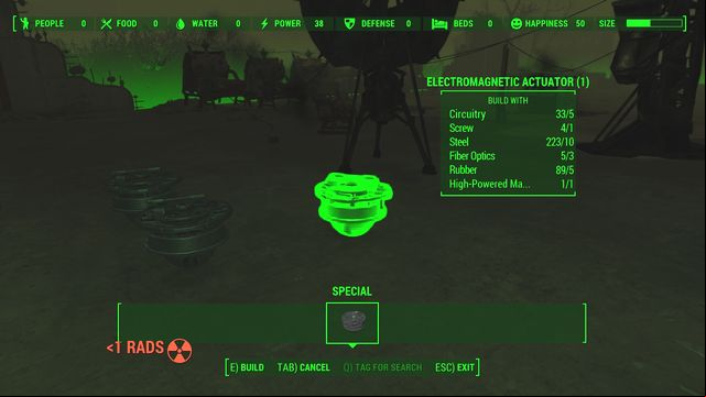 It doesnt matter where you will place the electromagnetic actuators. - Fallout 4: Liberty Reprimed - Major Quests for Brotherhood of Steel faction - Fallout 4 Game Guide & Walkthrough