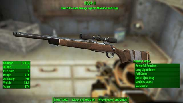 Type: Hunting rifle - Fallout 4: Guns - light - Unique weapons - Fallout 4 Game Guide & Walkthrough