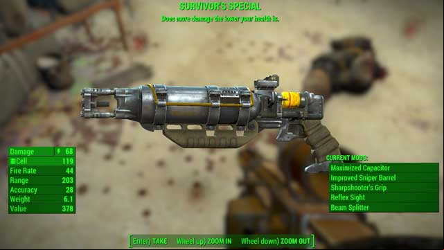 Type: Laser rifle - Fallout 4: Energy weapons - Unique weapons - Fallout 4 Game Guide & Walkthrough