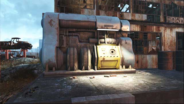 A generator in which you can find fusion core. - Fallout 4: Fusion Cores - Power Armor - Fallout 4 Game Guide & Walkthrough