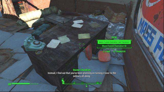 Take the to the terminal and the card from the desk. - Fallout 4: Spoils of War - Major Quests for Brotherhood of Steel faction - Fallout 4 Game Guide & Walkthrough