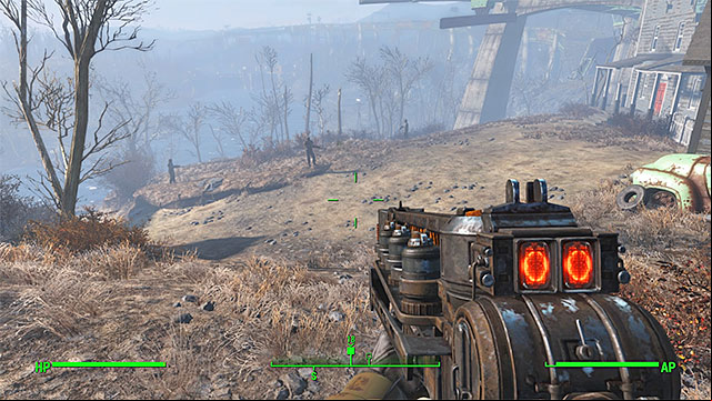 By the tenement, you encounter Minutemen or regular gunners - Fallout 4: Pinned - Major quests for Institute faction - Fallout 4 Game Guide & Walkthrough