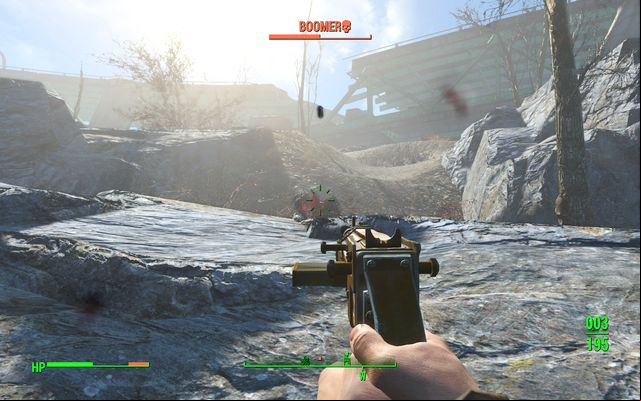 Hiding in such way that you see only the head of enemy is a good strategy - Fallout 4: Combat techniques - Combat - Fallout 4 Game Guide & Walkthrough