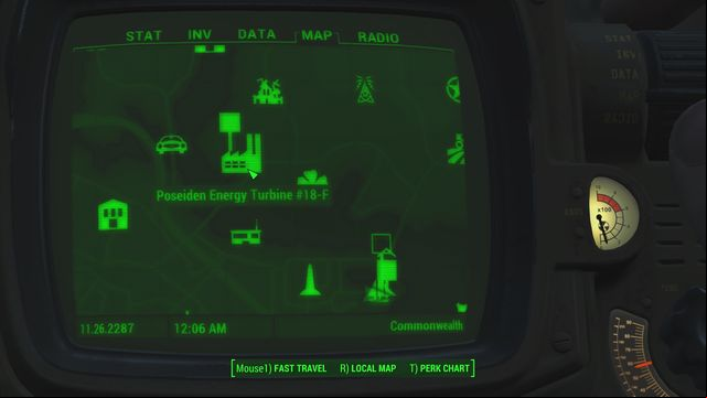When you find the part, you need to return to USS Constitution - Fallout 4: Last Voyage of the USS Constitution (USS Constitution) - Side quests in other locations - Fallout 4 Game Guide & Walkthrough
